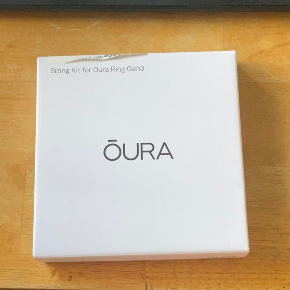 Oura Ring Gen3 Sizing Kit in White